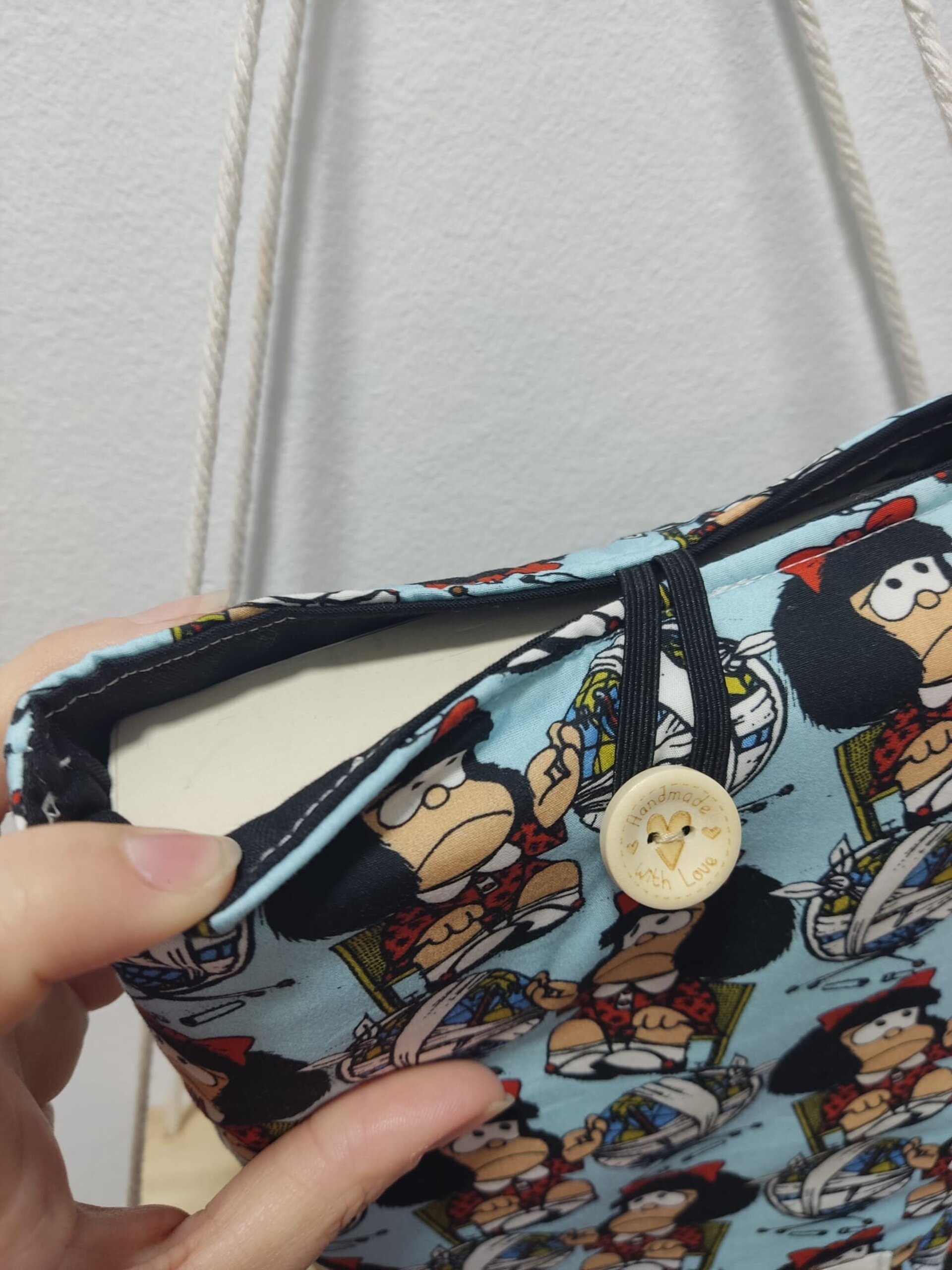 Funda libro estándar_ Modelo MAFALDA AZUL - 2